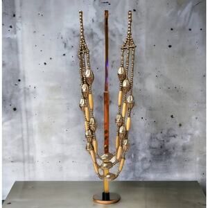 Miranda Bamboo and Metal Three tier Necklace